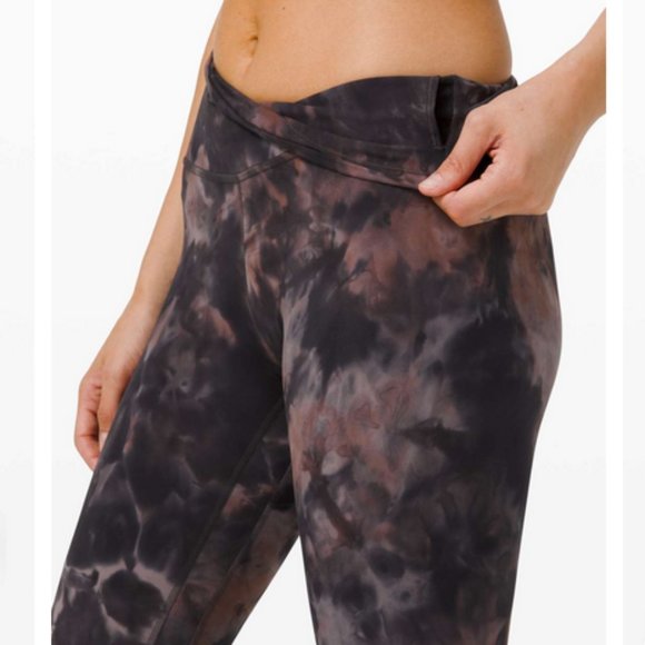 Lululemon Align Pant 28" - Diamond Dye Graphite Grey Pink Pastel - Size 6 - Picture 3 of 13